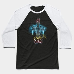 shiny space ship - rainbow version Baseball T-Shirt